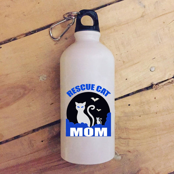 Rescue Cat Mom 20 oz Stainless Steel Bottle,Best Gift For Mom Outdoor Sports Water Bottle