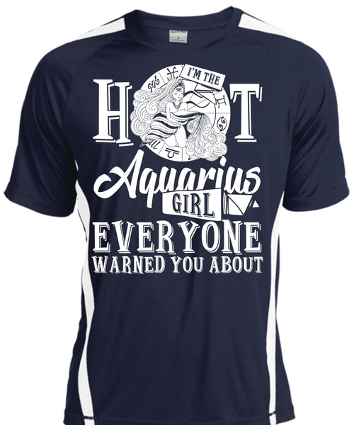 I'm The Hot Aquarius Girl T Shirt, I Love Aquarius T Shirt, Cool Shirt