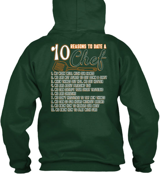 10 Reasons To Date A 10 Chef T Shirt, Play With Fire T Shirt