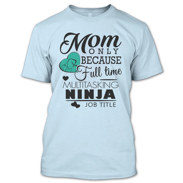 A black t-shirt with the shopify logo