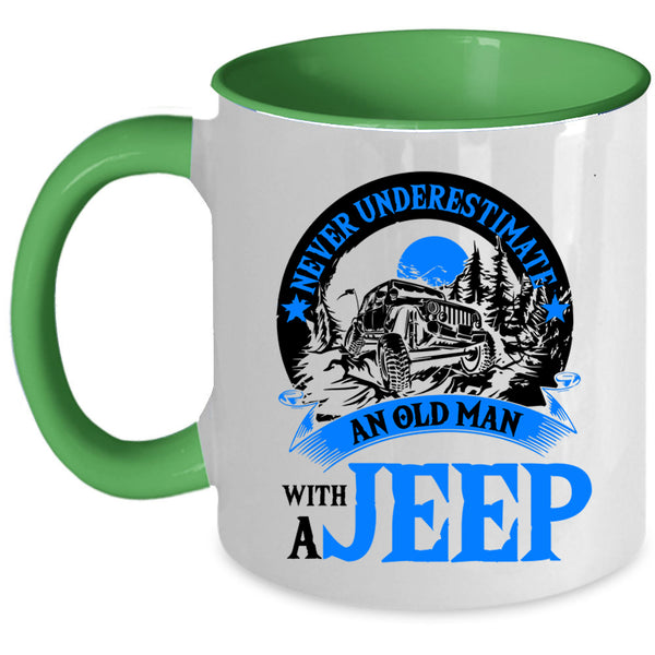 Funny Grandpas Coffee Mug, An Old Man With A Jeep Accent Mug