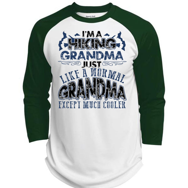 I'm A Hiking Grandma T Shirt, I Love Hiking T Shirt, Awesome T-Shirts  (Polyester Game Baseball Jersey)