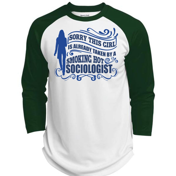 Smoking Hot Sociologist T Shirt, I Love Sociologist T Shirt, Awesome T-Shirts  (Polyester Game Baseball Jersey)