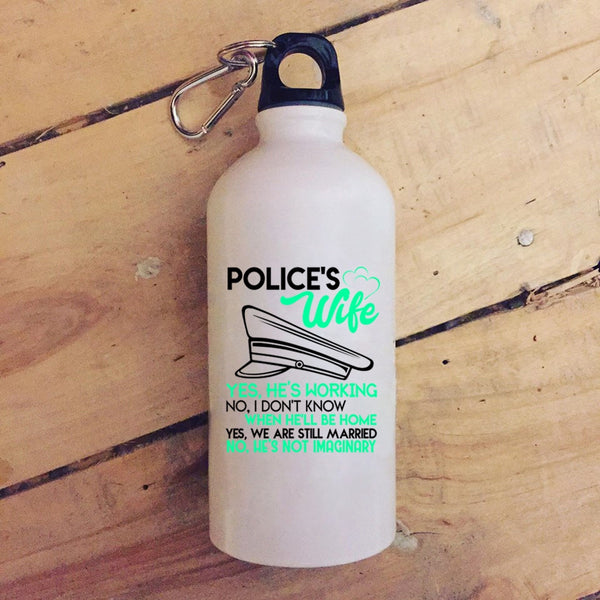 Police's Wife 20 oz Stainless Steel Bottle,Cute Gift For Police's Wife Outdoor Sports Water Bottle