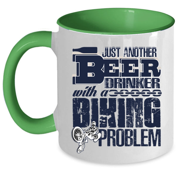 With A Biking Problem Coffee Mug, Just Another Beer Drinker Accent Mug