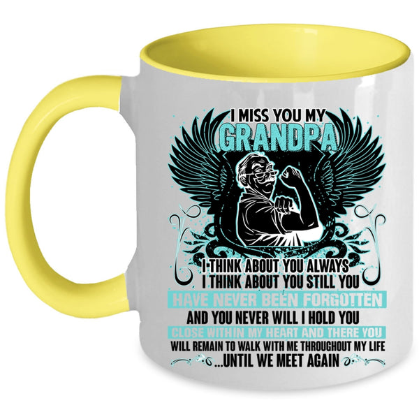 Awesome Grandpa Coffee Mug, I Miss You My Grandpa Accent Mug