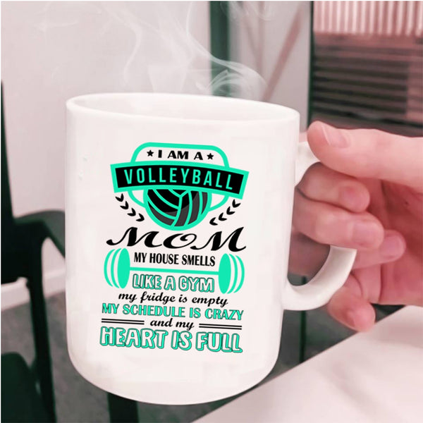 Funny Volleyball Mom Coffee Mug, I Am A Volleyball Mom Cup