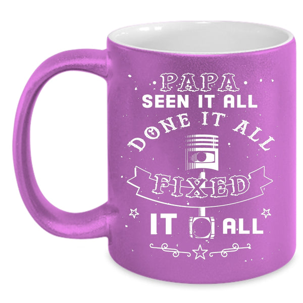 Papa Seen It All Done It All Coffee Mug, Awesome Papa Coffee Cup