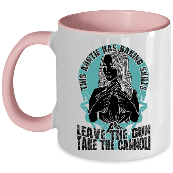 Funny Gift For Auntie Coffee Mug, This Auntie Has Baking Skills Accent Mug