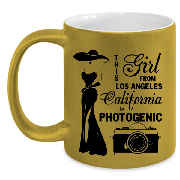 California Is Photogenic Coffee Mug, This Girl From Los Angeles Accent Mug