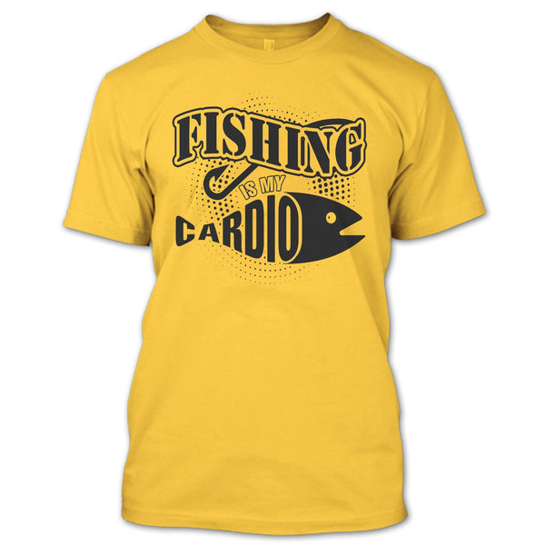 Fishing Is My Cardio T Shirt, Funny Fishing T Shirt