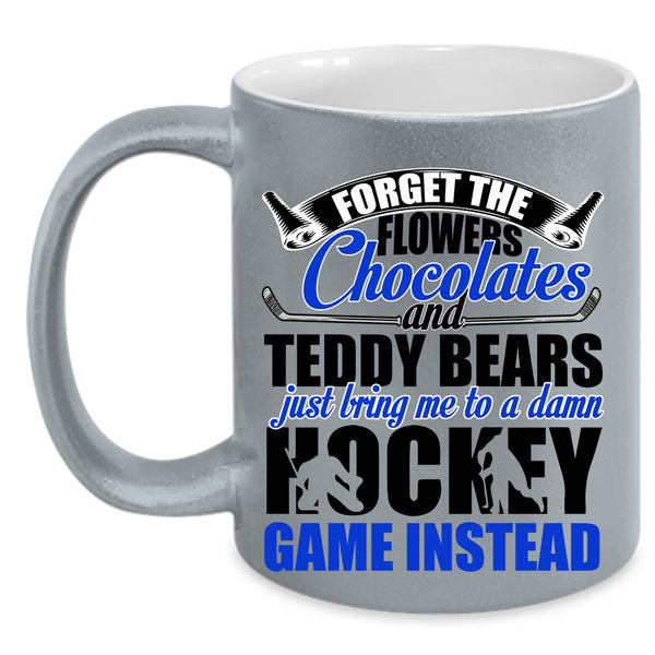 Funny Hockey Coffee Mug, Just Bring Me To A Damn Hockey Accent Mug