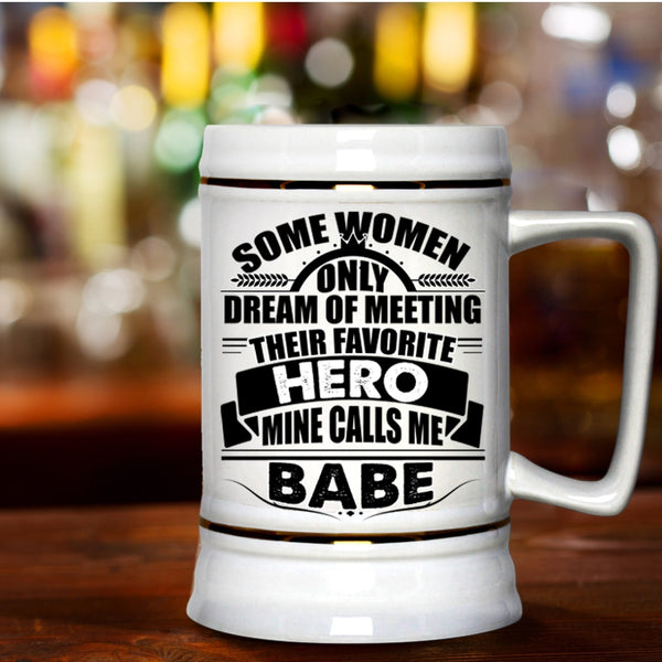 Cool Gift For My Wife Beer Stein 22oz, Beautiful Wife Beer Mug