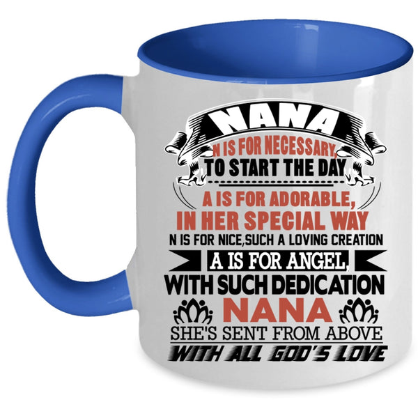 Cool Gift For Mom Coffee Mug, Nana Accent Mug