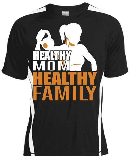 A black t-shirt with the shopify logo