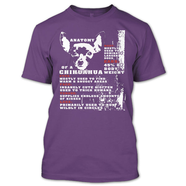 Anatomy Of A Chihuahua T Shirt, Coolest Dog Ever T Shirt