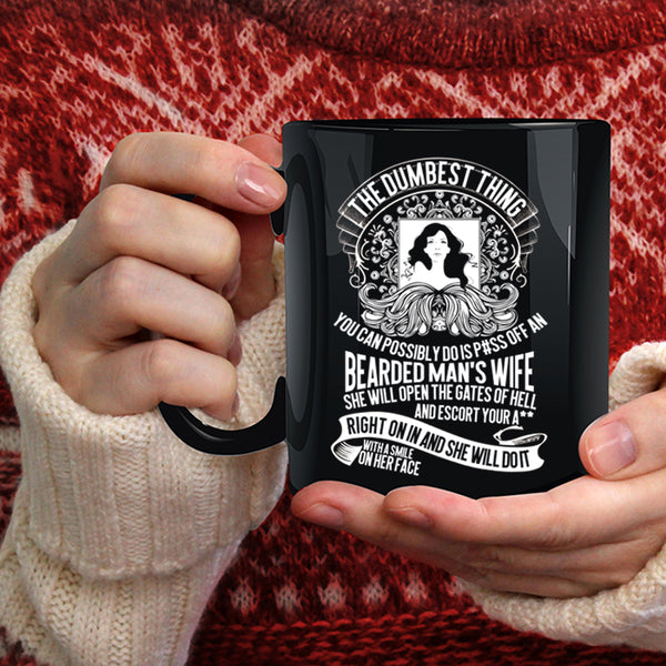 An Bearded Man's Wife Coffee Mug, Cool Gift For My Wife Coffee Cup