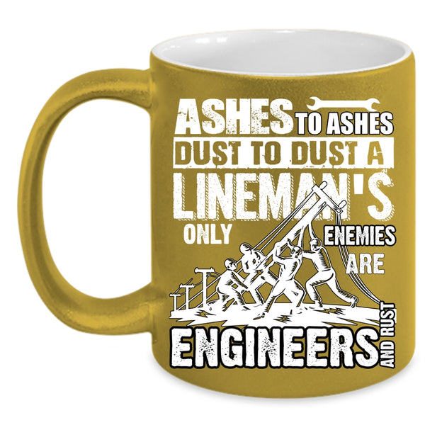 Cool Lineman Coffee Mug, Best Gift For Linemans Coffee Cup