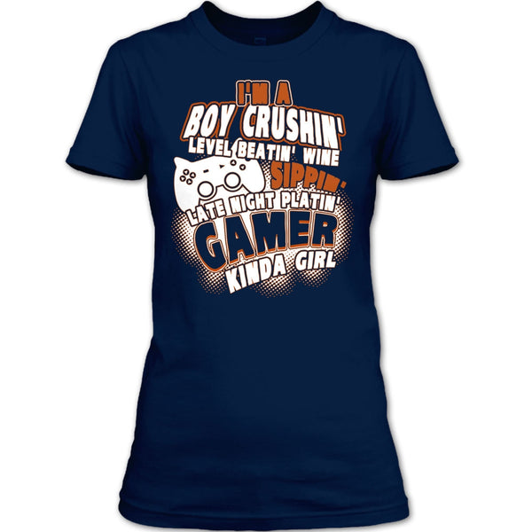 I'm A Boy Crushin' T Shirt, Gamer Kinda Girl T Shirt