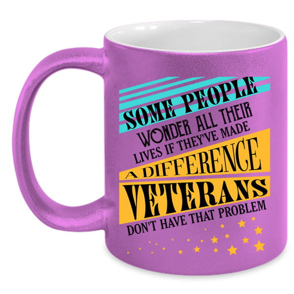 American Flag Coffee Mug, Awesome Veterans Accent Mug