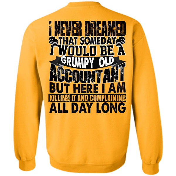 I Love Accountant T Shirt, Grumpy Old Accountant Sweatshirt