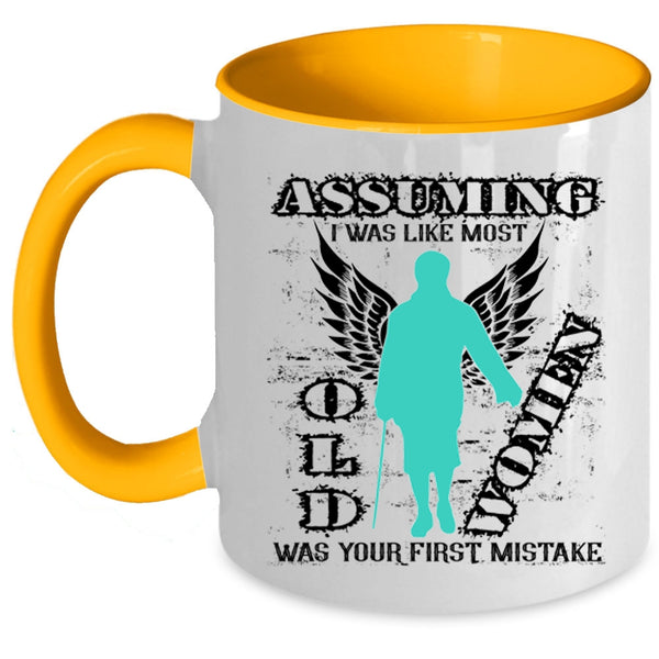 Best Grandma Ever Coffee Mug, I was Like Most Old Women Accent Mug