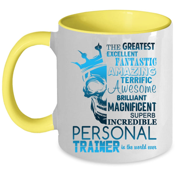 Cool Personal Trainer Coffee Mug, The Greatest Personal Trainer Accent Mug