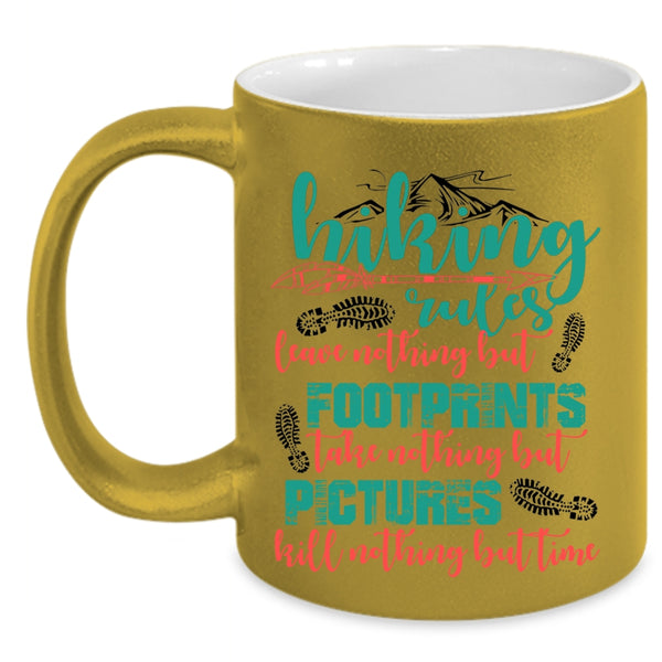Funny Gift For Hiker Coffee Mug, Hiking Rules Accent Mug