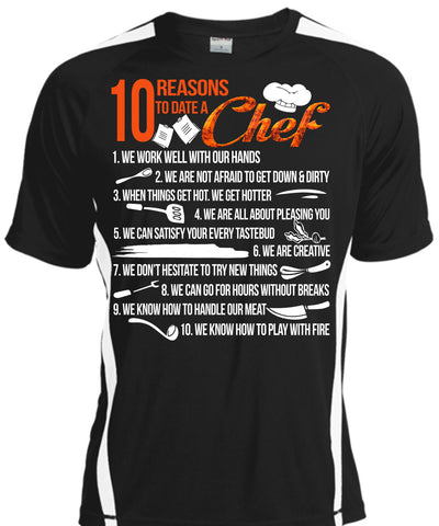 A black t-shirt with the shopify logo