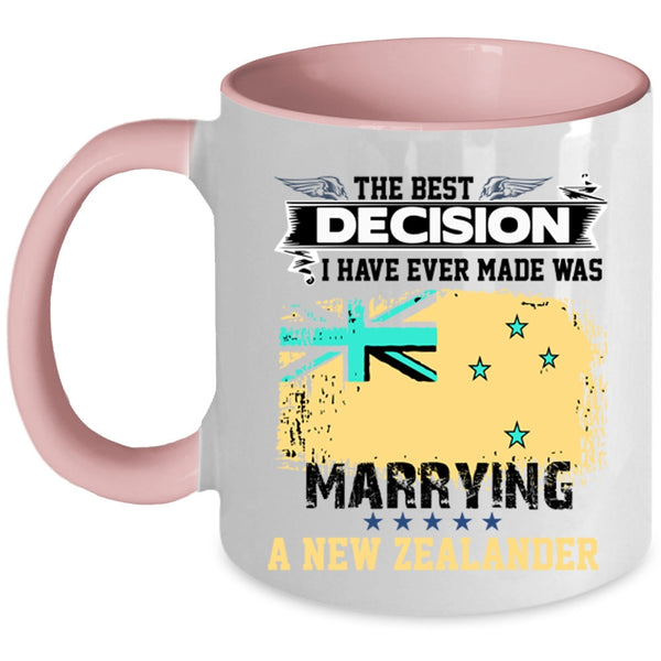 Cool Just Married Coffee Mug, Marrying A New Zealander Accent Mug