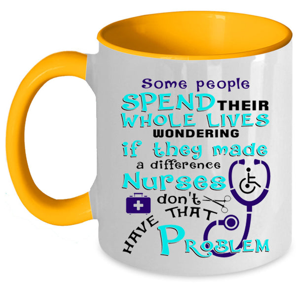 Cool Gift For Nurses Coffee Mug, Awesome Nurses Accent Mug