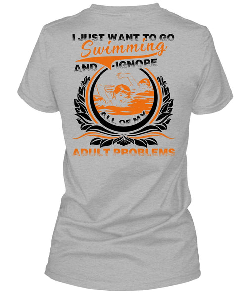 I Just Want To Go Swimming T Shirt, I Love Swimming T Shirt