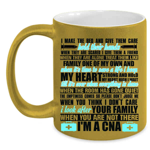 Funny Gift For Nurses Coffee Mug, I'm A CNA Accent Mug