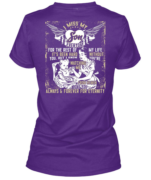 I Miss My Son T Shirt, Watching Me From Heaven T Shirt