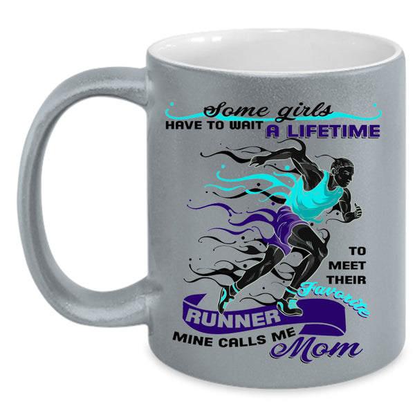 Mine Calls Me Mom Coffee Mug, Favorite Runner Accent Mug