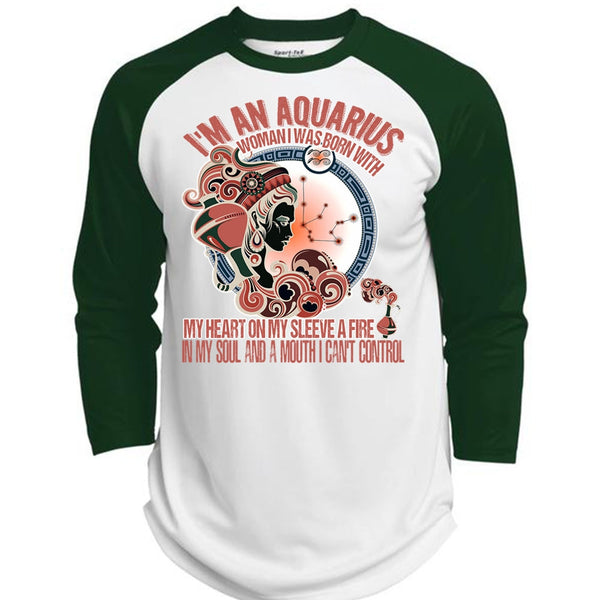 I'm An Aquarius T Shirt, I Can't Control T Shirt, Awesome T-Shirts  (Polyester Game Baseball Jersey)