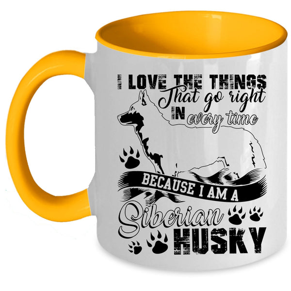 Cute Siberian Husky Coffee Mug, I Am A Siberian Husky Accent Mug