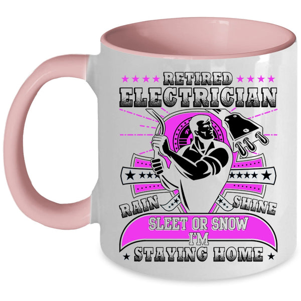 Awesome Retirement Coffee Mug, Retired Electrician Accent Mug