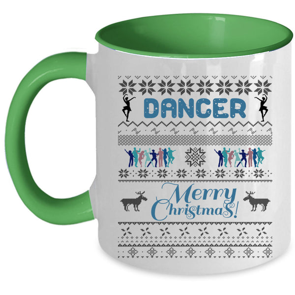 Merry Christmas Coffee Mug, Cute Dancer Accent Mug