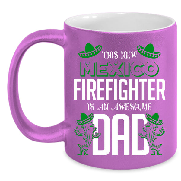 This New Mexico Firefighter Coffee Mug, Awesome Dad Coffee Cup