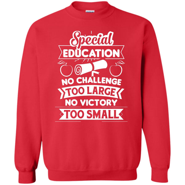 Special Education No Victory Too Small T Shirt, Teacher's Day T Shirt Sweatshirt