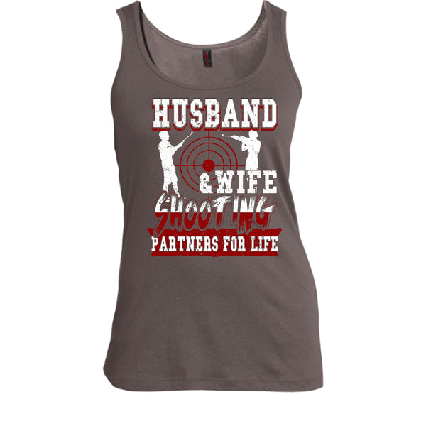 Husband & Wife T Shirt, Shooting Partners For Life T Shirt, Cool T Shirt