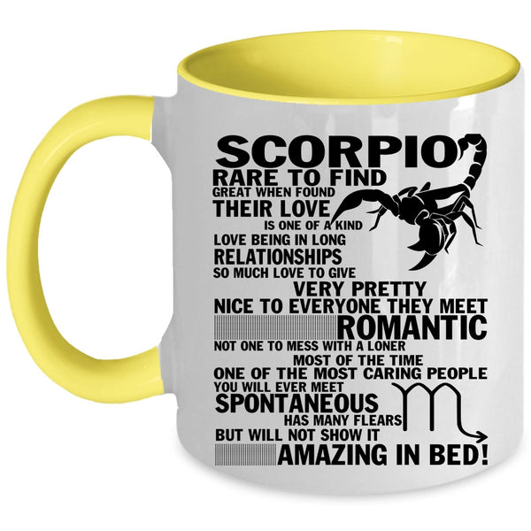 Cool Gift For Scorpio Coffee Mug, Scorpio Rare To Find Accent Mug
