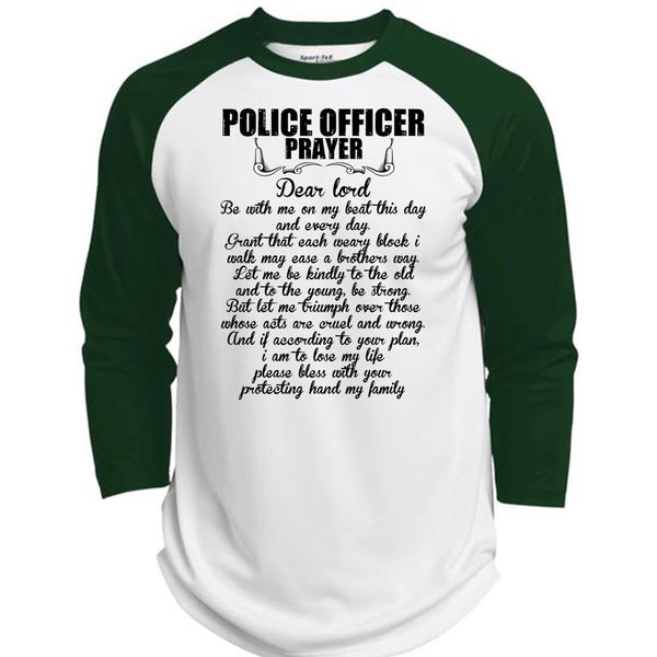 Police Officer Prayer T Shirt, I Love Police T Shirt, Awesome T-Shirts  (Polyester Game Baseball Jersey)