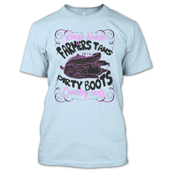 Rough Hands Farmers Tans T Shirt, Coolest Farmer T Shirt