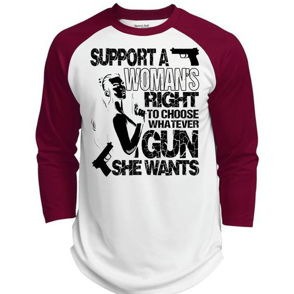 Choose Whatever Gun T Shirt, I Love Gunner T Shirt, Awesome T-Shirts  (Polyester Game Baseball Jersey)