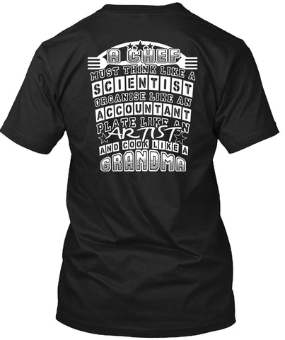 A black t-shirt with the shopify logo