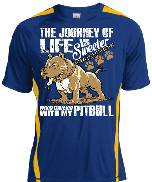 Traveled With My Pit Bull T Shirt, The Journey Of Life T Shirt, Cool Shirt