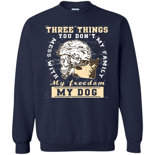 My Freedom My Family My Dog T Shirt, Coolest Veteran Sweatshirt