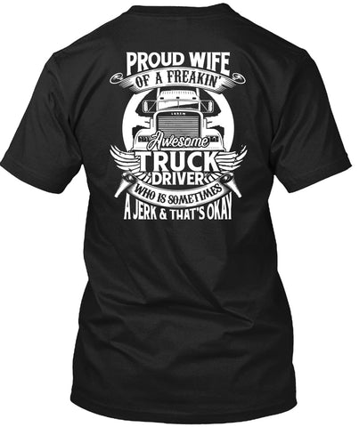 A black t-shirt with the shopify logo